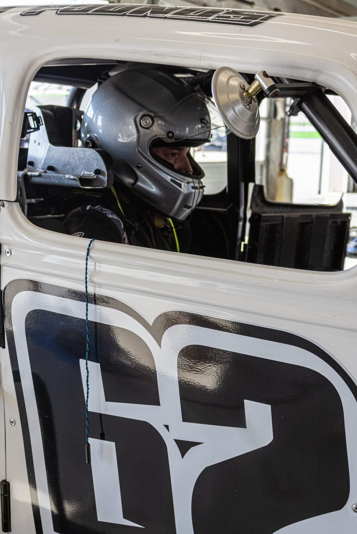 Carson in cockpit